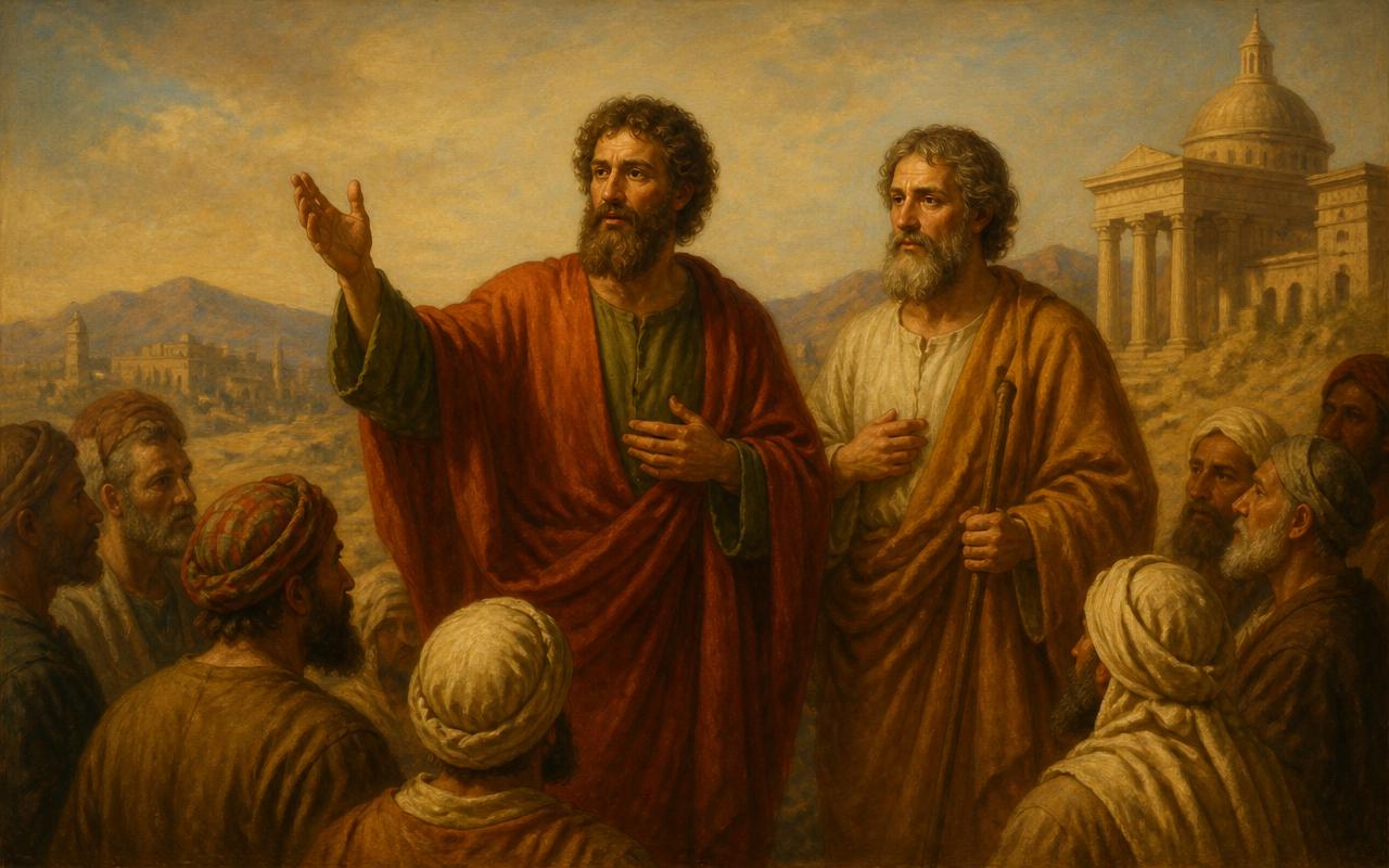 Saint Simon et Saint Jude prêchant l'Évangile en Perse